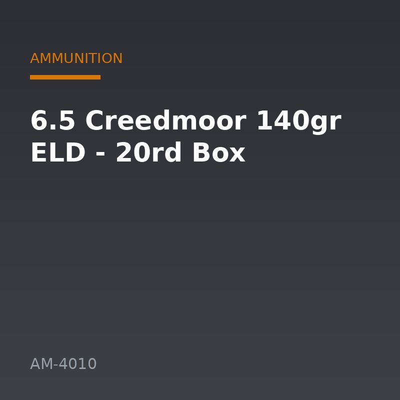 6.5 Creedmoor 140gr ELD - 20rd Box