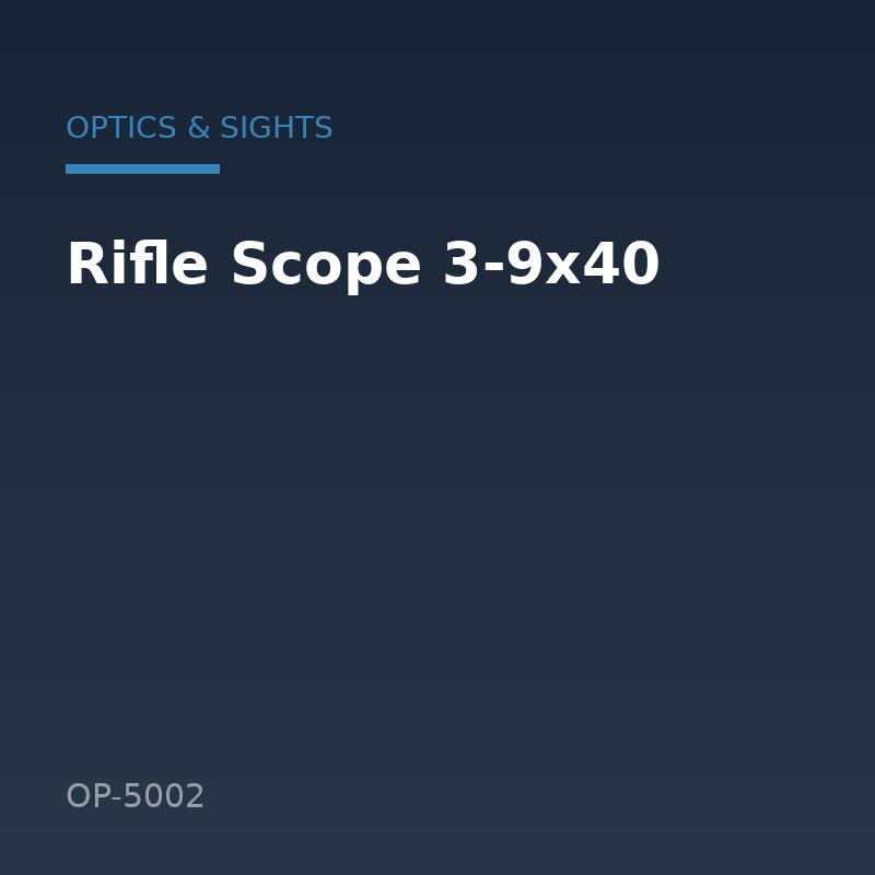 Rifle Scope 3-9x40
