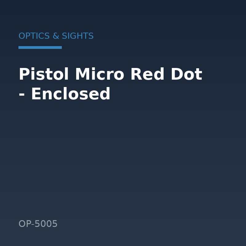 Pistol Micro Red Dot - Enclosed