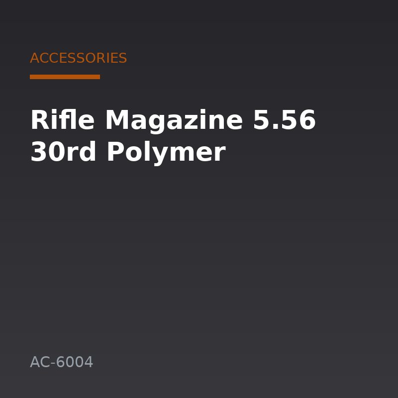 Rifle Magazine 5.56 30rd Polymer