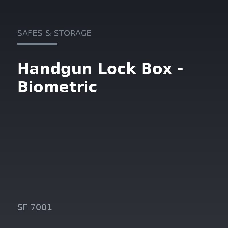 Handgun Lock Box - Biometric