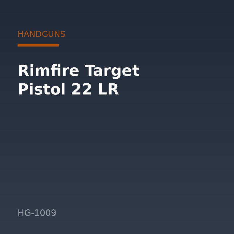 Rimfire Target Pistol 22 LR