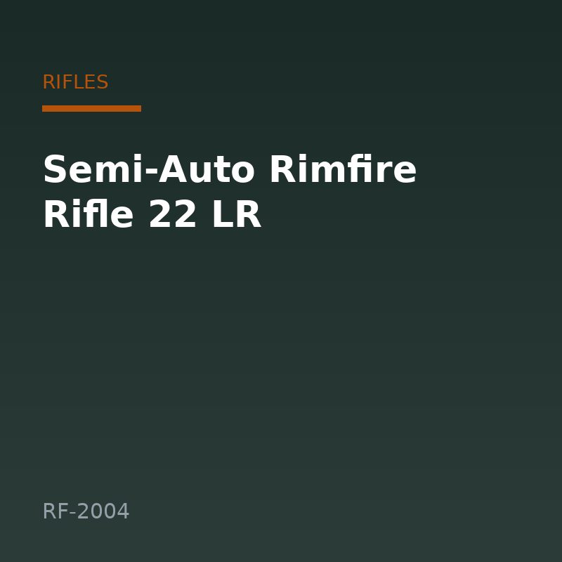 Semi-Auto Rimfire Rifle 22 LR