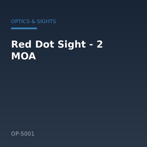 [OP-5001] Red Dot Sight - 2 MOA