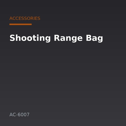 [AC-6007] Shooting Range Bag