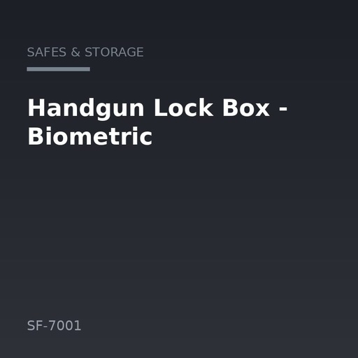 [SF-7001] Handgun Lock Box - Biometric