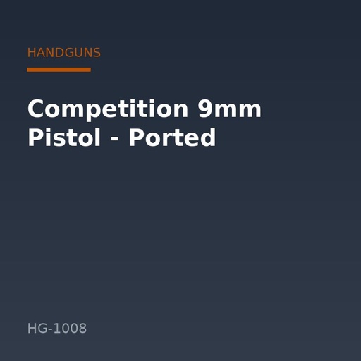 [HG-1008] Competition 9mm Pistol - Ported