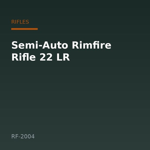 [RF-2004] Semi-Auto Rimfire Rifle 22 LR