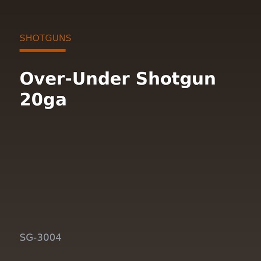 [SG-3004] Over-Under Shotgun 20ga